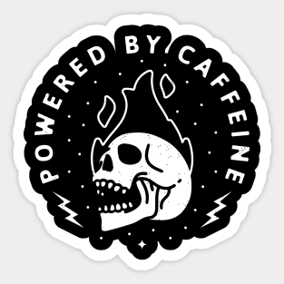 Powered by Caffeine Sticker